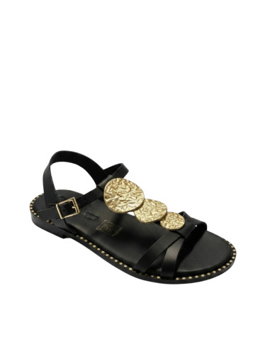 Sandalo Basso Nero con Monete OH MY SANDALS! | Glamour Shop online
