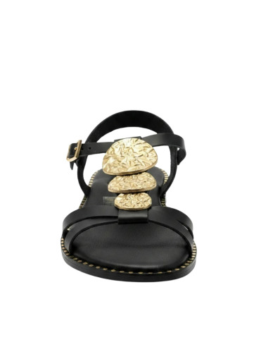 Sandalo Basso Nero con Monete OH MY SANDALS! | Glamour Shop online