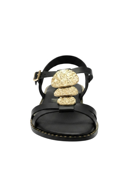 Sandalo Basso Nero con Monete OH MY SANDALS! | Glamour Shop online