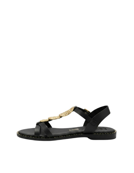 Sandalo Basso Nero con Monete OH MY SANDALS! | Glamour Shop online