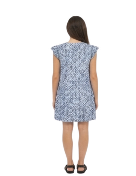 Abito Corto a Maioliche Azzurro e Blu IHMARRAKECH Ichi | Glamour Shop ONLINE