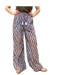 Pantalone Motel Leggero a Fantasia Macchie con Nappe | Acquista Online