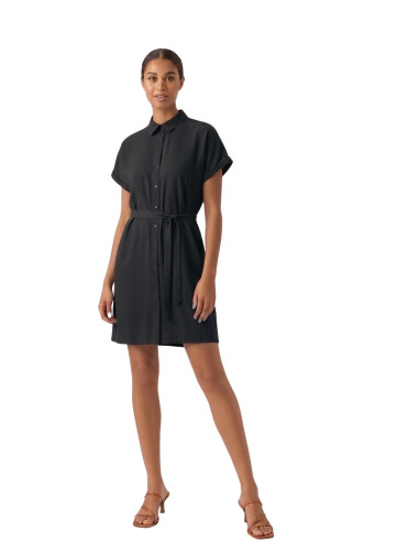Abito Chemisier Nero VMEASY JOY Vero Moda | 100% Viscosa