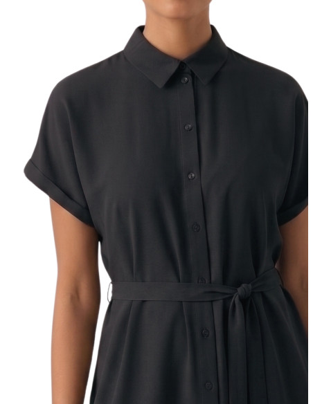 Abito Chemisier Nero VMEASY JOY Vero Moda | 100% Viscosa