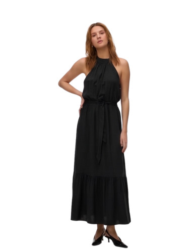 Abito Lungo con Scollo Americano Nero Vero Moda | Glamour shop online