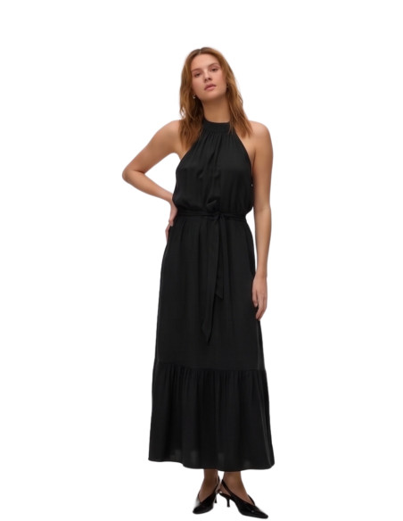 Abito Lungo con Scollo Americano Nero Vero Moda | Glamour shop online