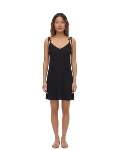 Abito Corto Nero con Spalline da Annodare Vero Moda | Glamour Shop online