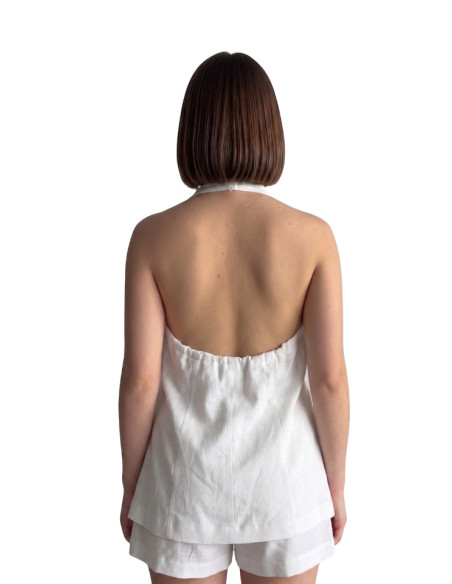 Gilet scollo BIANCO
