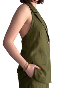 Gilet scollo MILITARE