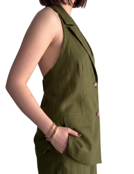 Gilet scollo MILITARE