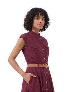 Scamiciato cotone Bordeaux