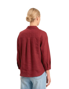 Camicia in Lino con Taschino in Paillettes Motel