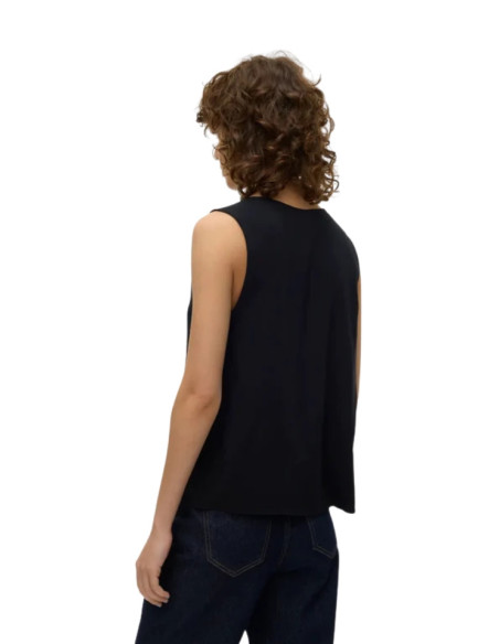 Top Donna Nero Scollo a V Vero Moda | Glamour Shop