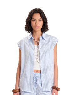 Camicia rigata manica corta st. tropexz