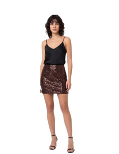Minigonna Donna Full Paillettes Moro Zahjr