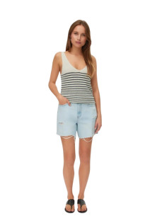 Short con rotture LIGHT BLUE DENIM