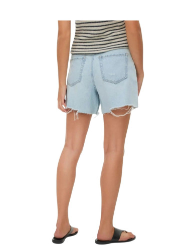 Shorts Donna Denim con Rotture Light Blue Vero Moda