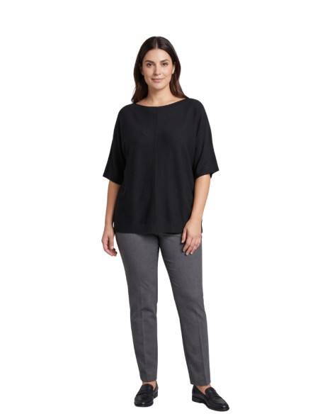 Maglia Donna Manica Corta Nero Elena Mirò