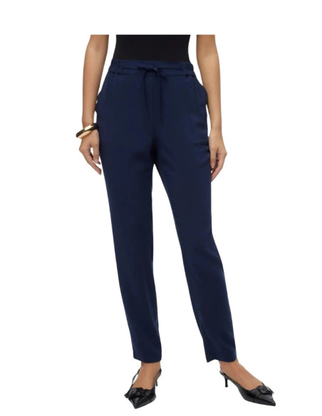 Pantalone Donna Blu con Vita Elasticizzata Vero Moda