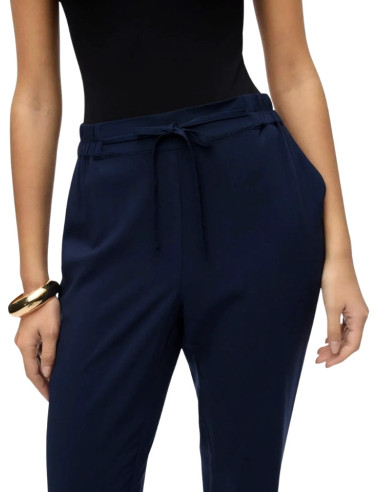 Pantalone Donna Blu con Vita Elasticizzata Vero Moda
