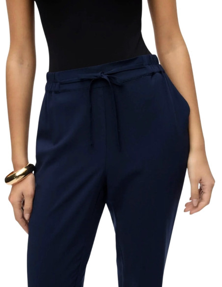 Pantalone Donna Blu con Vita Elasticizzata Vero Moda
