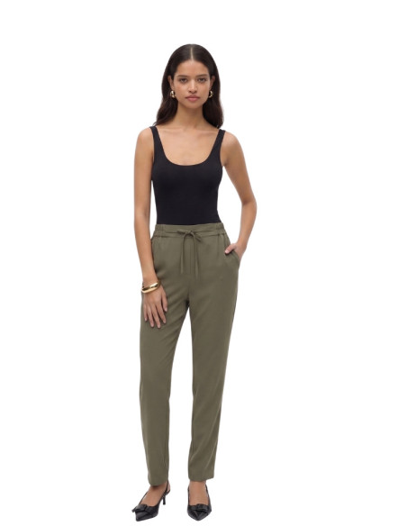 Pantalone Donna Militare con Vita Elasticizzata Vero Moda