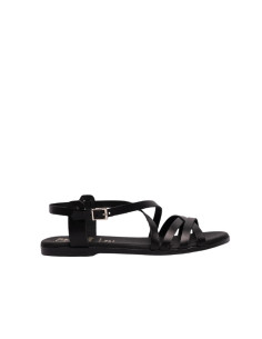 Sandalo Multifasce Nero Oh My Sandals | Glamour Shop