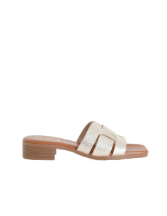 Pantofolina Fascia Martellata Champagne Oh My Sandals | Glamour Shop