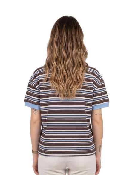 T shirt rigata CIELO/MORO/ PANNA