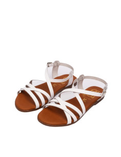 Sandalo Multifasce Bianco - Oh My Sandals