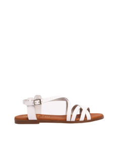 Sandalo Multifasce Bianco Oh My Sandals | Glamour Shop