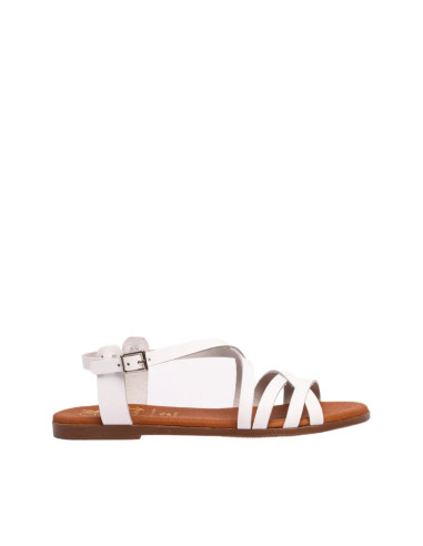 Sandalo Multifasce Bianco Oh My Sandals | Glamour Shop