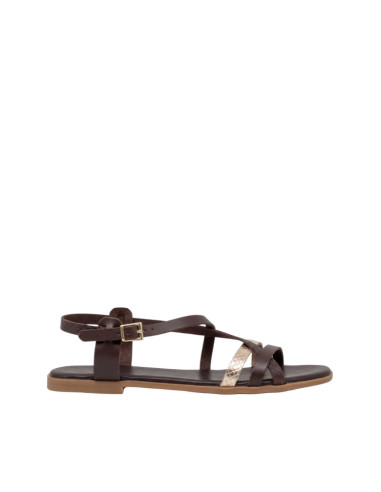 Sandalo Multifasce Moro con Stampa Pitone Oh My Sandals | Glamour Shop