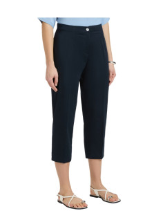 Pantalone Gamba Dritta con Spacco Laterale Blu Elena Mirò | Glamour Shop