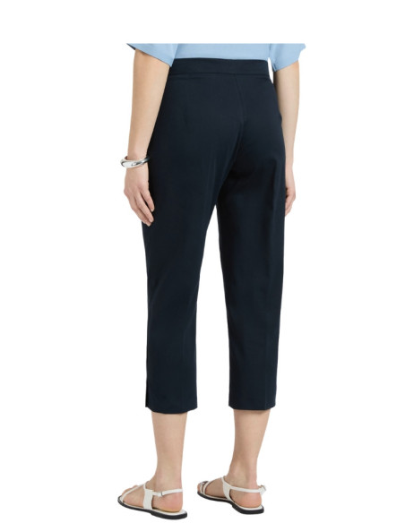 Pantalone Gamba Dritta con Spacco Laterale Blu Elena Mirò | Glamour Shop
