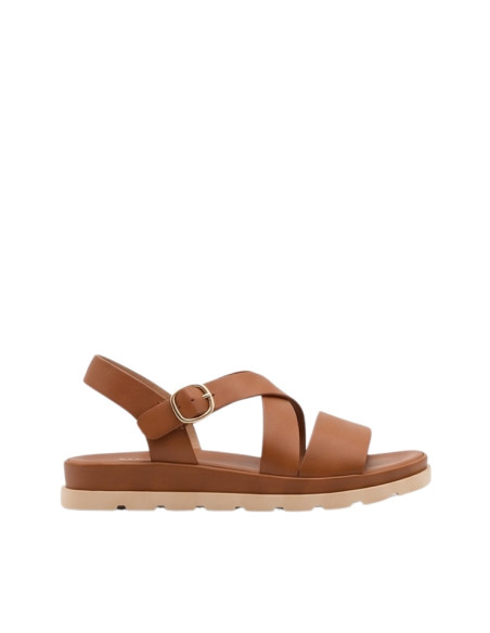 Sandali Keys Flat Fascia Incrocio Cuoio K12290 | Nuovi Arrivi