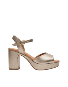 Sandalo Platform Platino Vera Pelle David Haron | Glamour Shop