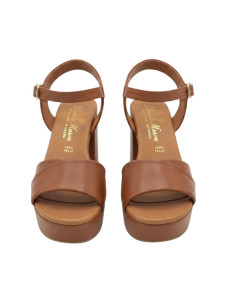 Sandalo in Vera Pelle Cuoio Donna - David Haron