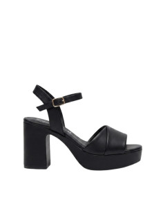 Sandalo Platform Vera Pelle Nero David Haron | Glamour Shop