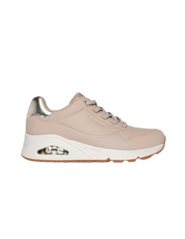 Sneaker Donna Skechers Uno Shimmer Away Nude Memory Foam