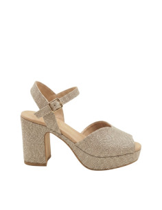 Sandalo Maxi Platform Platino Donna David Haron | Glamour Shop