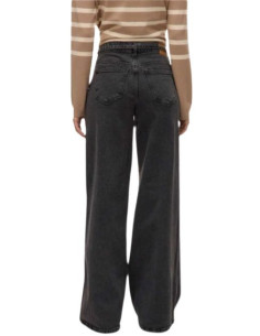 Jeans Grigio Scuro a Gamba Ampia