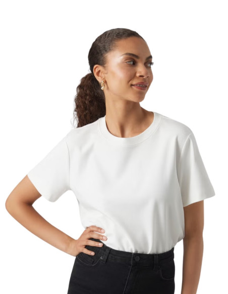 T SHIRT VERO MODA IN FELPA DI COTONE- BIANCO 10294544