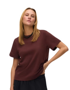 T-shirt donna Testa di Moro in felpa di 100%cotone Vero Moda