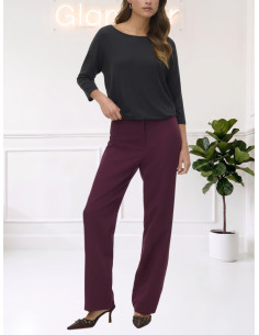 T-shirt tencel 3/4 NERO 10334575