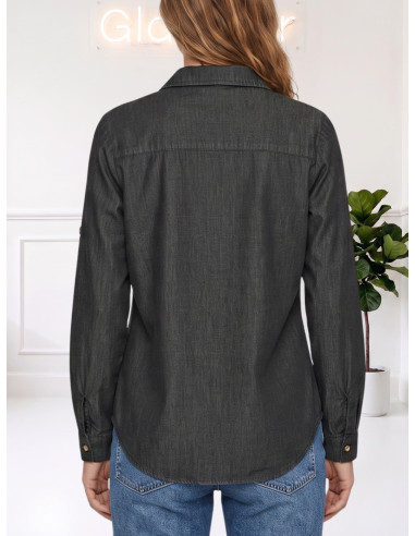 Camicia effetto denim 10352543