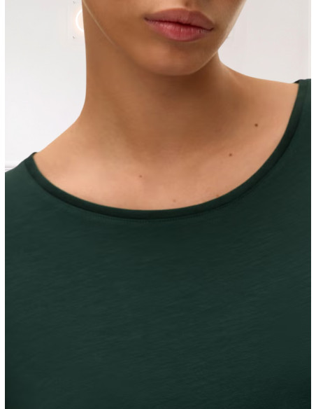 T-Shirt Donna Verde in Tencel | Vero Moda