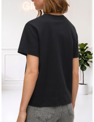 T SHIRT VERO MODA IN FELPA DI COTONE- NERO 10294544