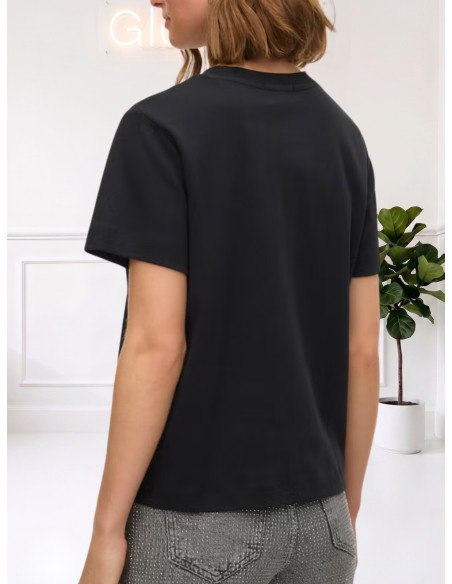 T SHIRT VERO MODA IN FELPA DI COTONE- NERO 10294544