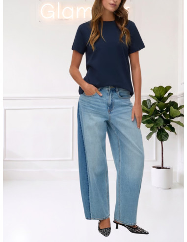T-SHIRT VERO MODA IN FELPA DI COTONE-DARK SAPPHIRE 10294544